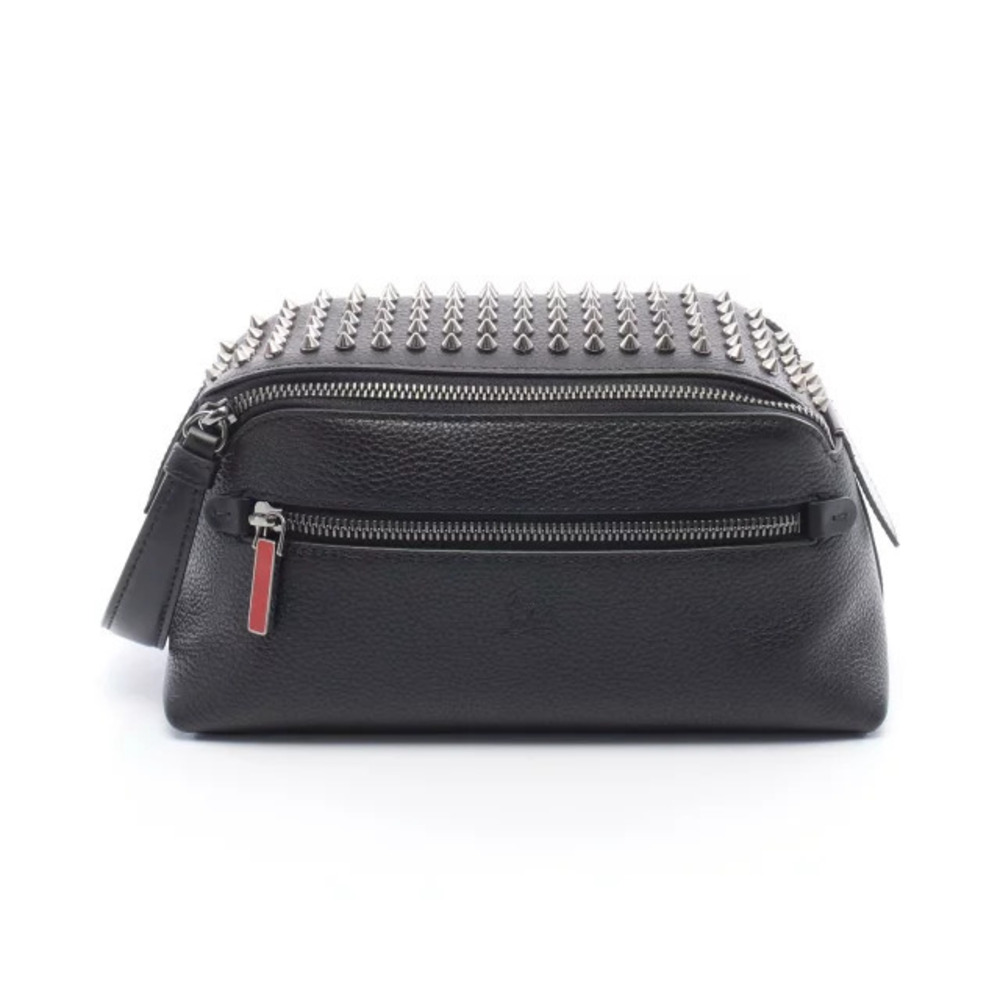 Christian Louboutin FUNKY Shoulder Bag Leather Black